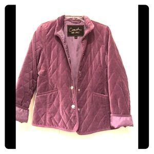 NWOT Coach Lavender Coat Size Small